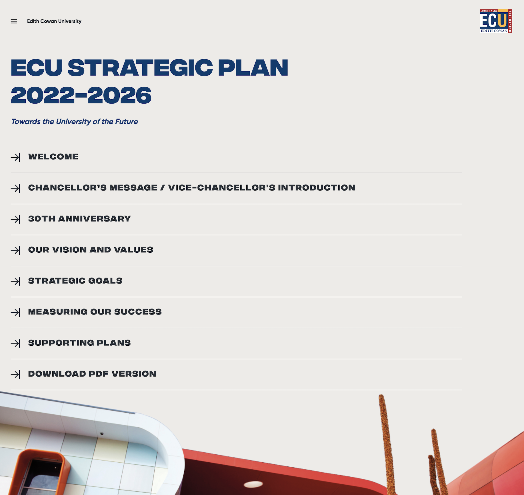 ECU Strategic Plan project thumbnail