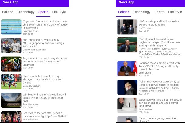 News App project thumbnail